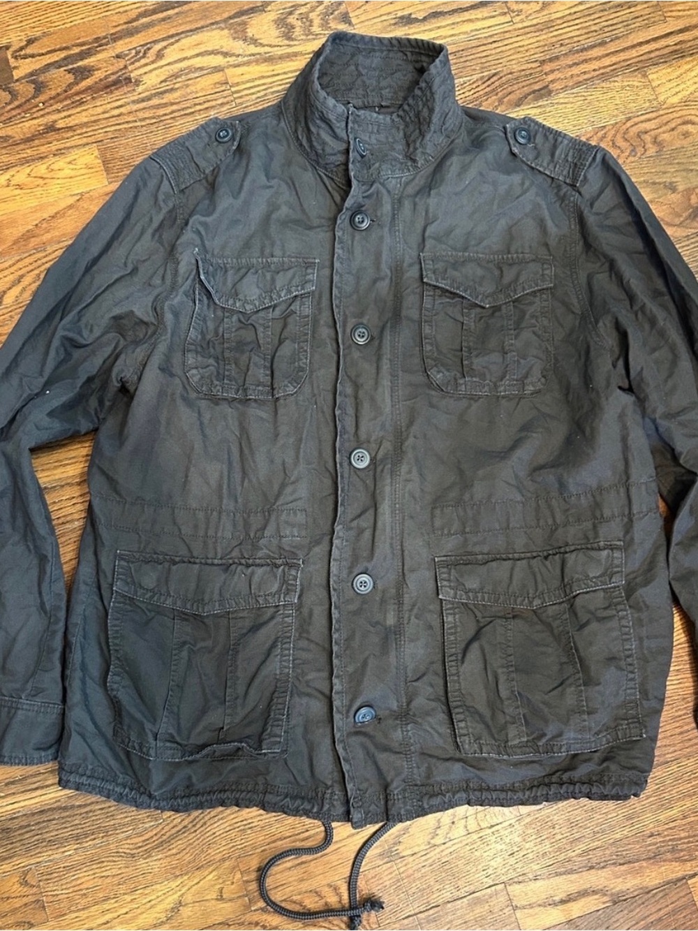 Old Navy Dark Olive Military Field Jacket